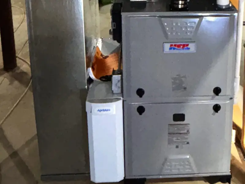 Heating system and whole-home humidifier serviced by Edge Mechanical in Bucks County