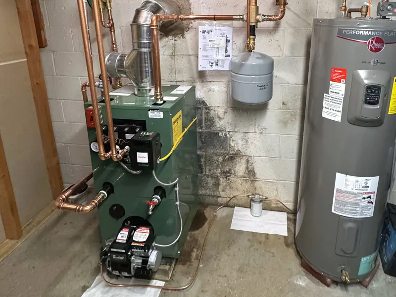 Boiler and water heater installation completed by Edge Mechanical in Bucks County